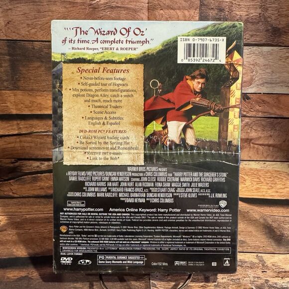 Harry Potter and the Sorcerer's Stone DVD Special Widescreen Edition Fantasy New - Picture 2 of 6